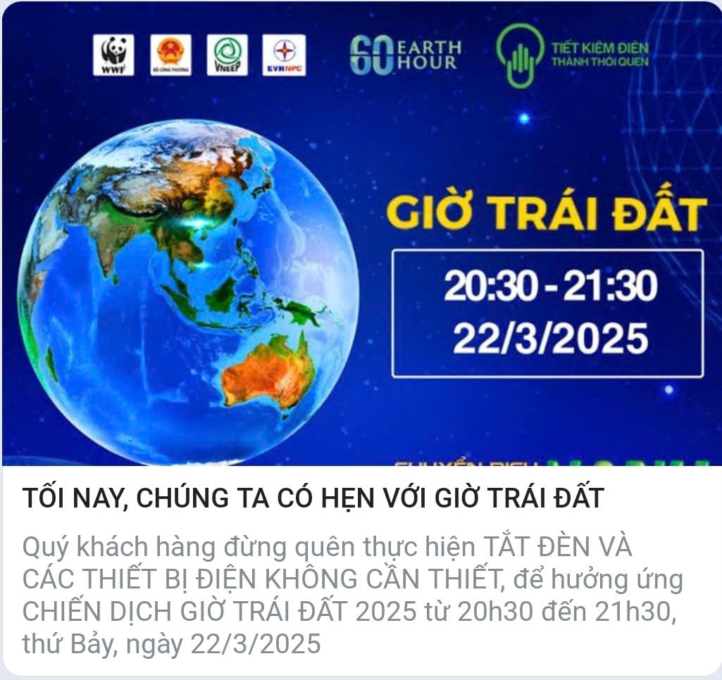 BỆNH VIỆN TÂM THẦN BẮC GIANG HƯỞNG ỨNG  CHIẾN DỊCH GIỜ TRÁI ĐẤT NĂM 2025